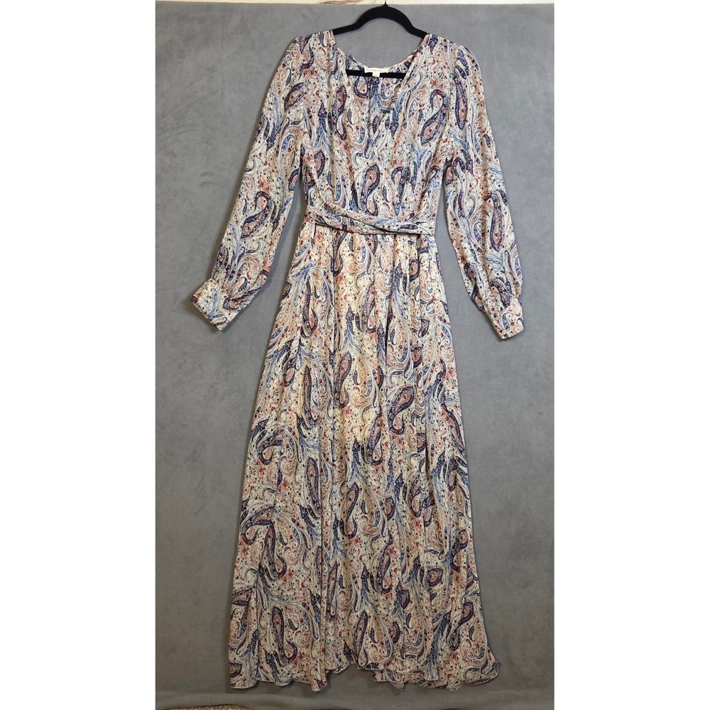 Indigo‎ Rose Paisley Maxi Dress Women's Large Boho Flowy Ethereal Romantic